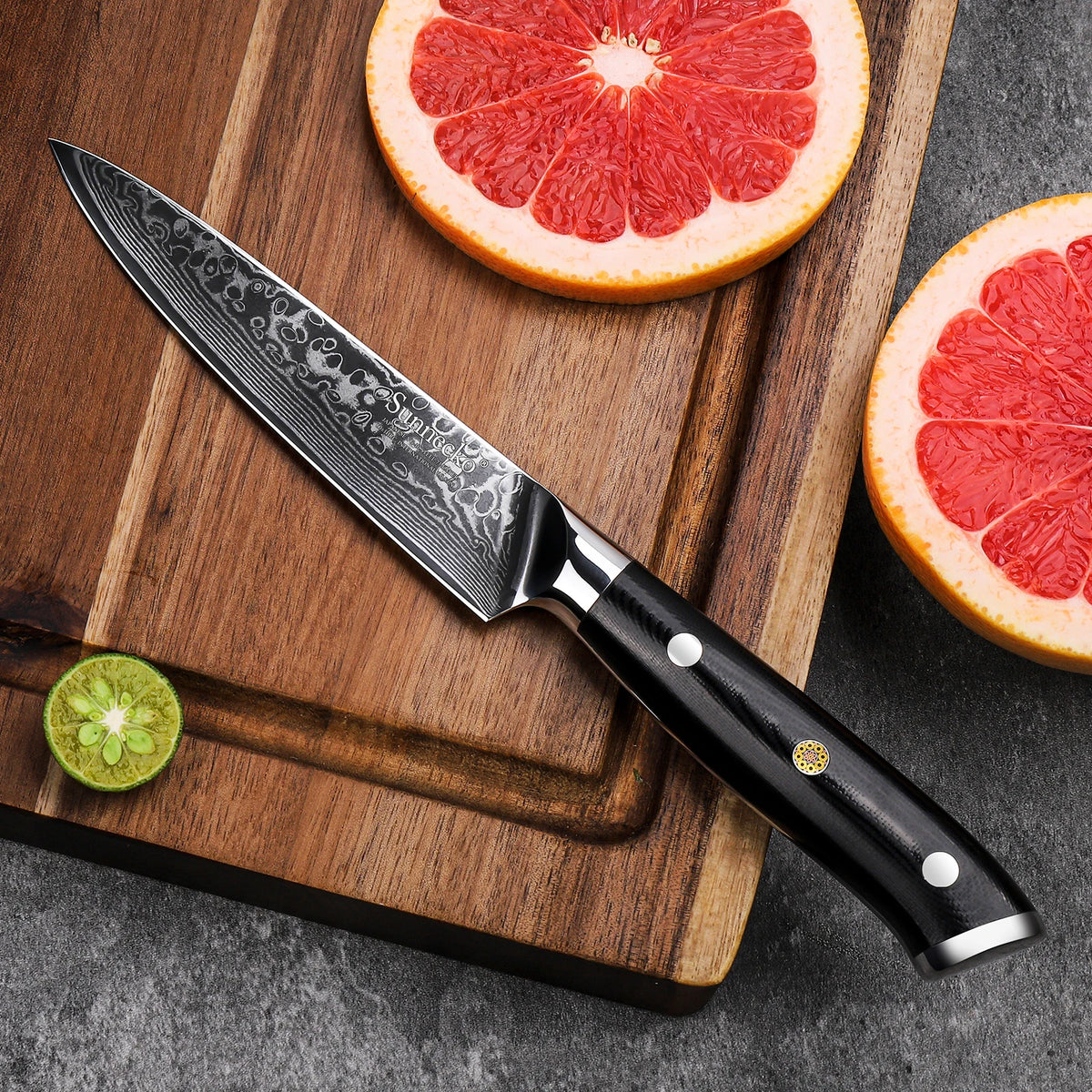 Sunnecko 5-Inch VG10 Damascus Steel Utility Paring Knife Damascus Paring Knife Axl China Mainland 5 inch