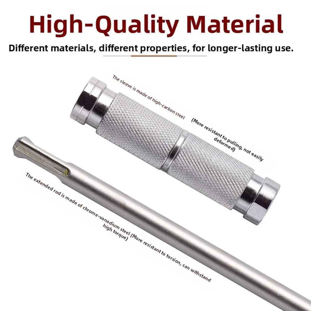 SDS Plus Extension Rod – Double-Headed Quick Release Adapter Drill Extension Rod Axl