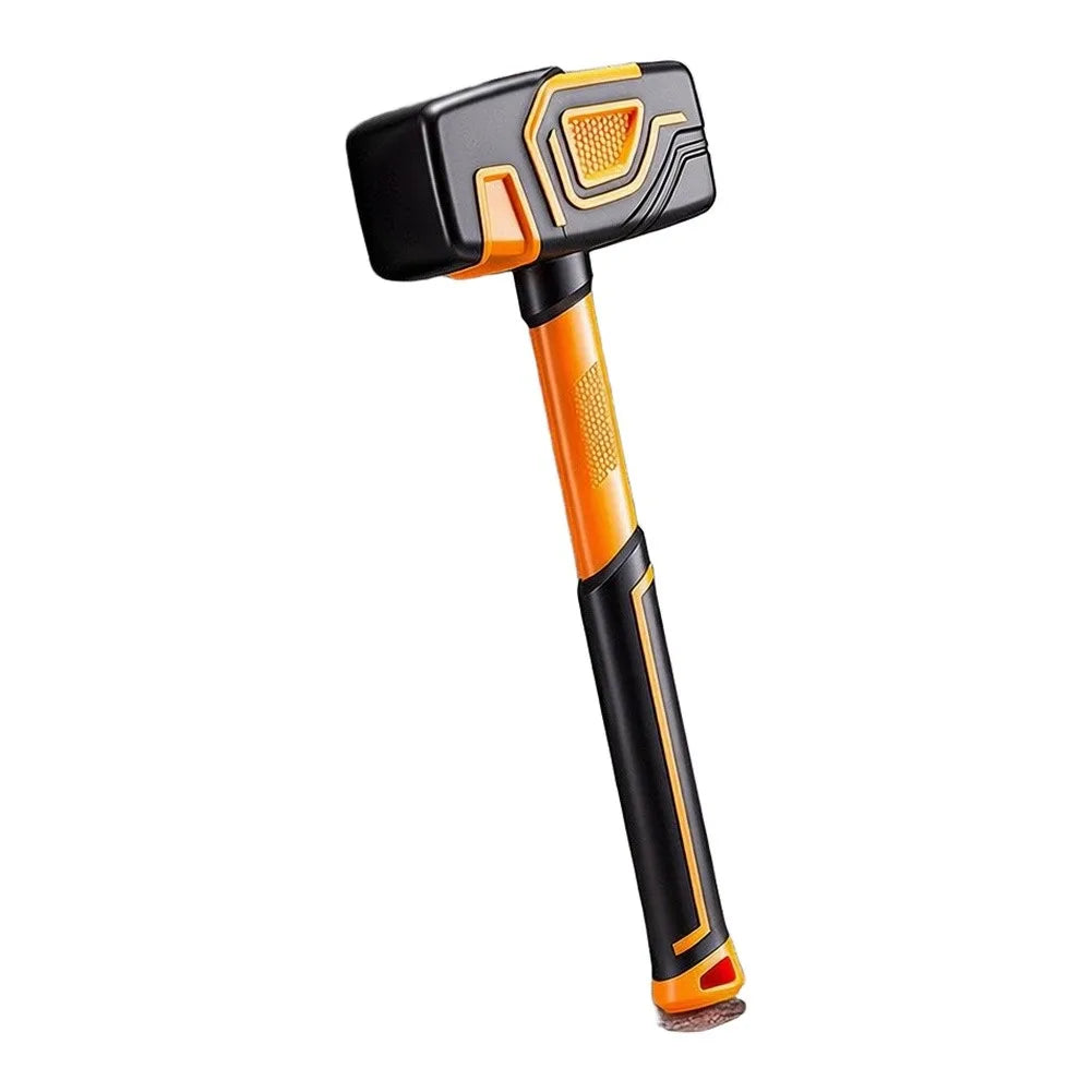 Rubber Mallet – Shock-Absorbing Square Head Construction Hammer Rubber Mallet Axl