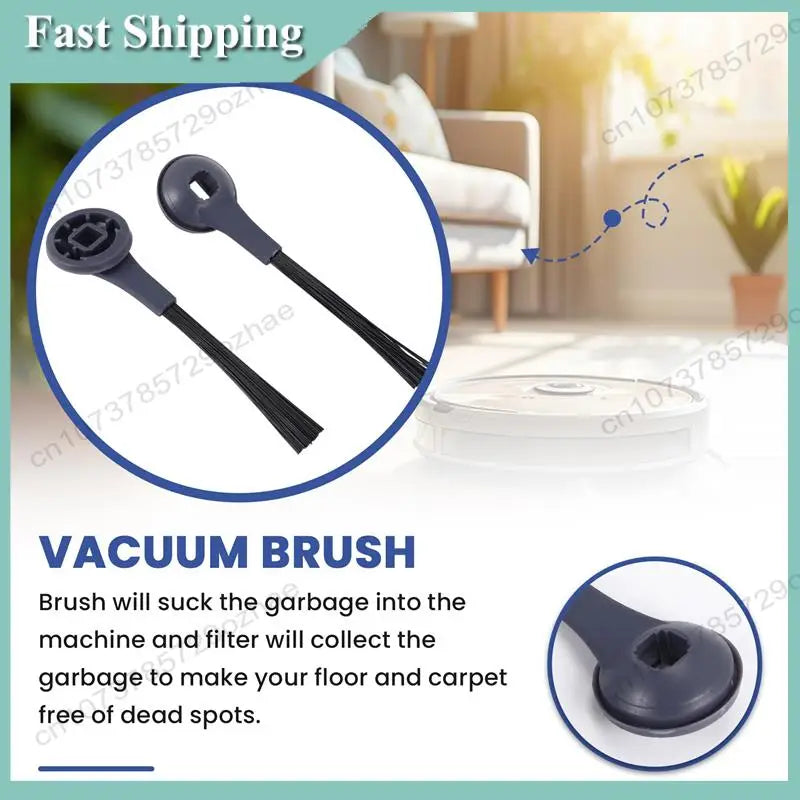 10-Pack Side Brushes for Shark IQ Robot RV1001AE RV1100 RV912S Vacuum Brush Replacement Axl