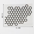 Honeycomb Motorcycle Helmet Decal – Waterproof PET Sticker Motorcycle Decal Axl Black