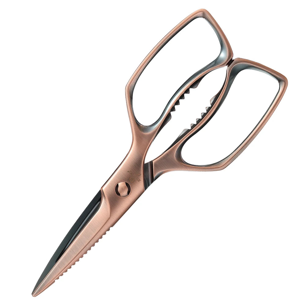 XINZUO Stainless Steel Kitchen Shears – Ergonomic Grip Scissors Kitchen Shears Axl Antique Bronze L