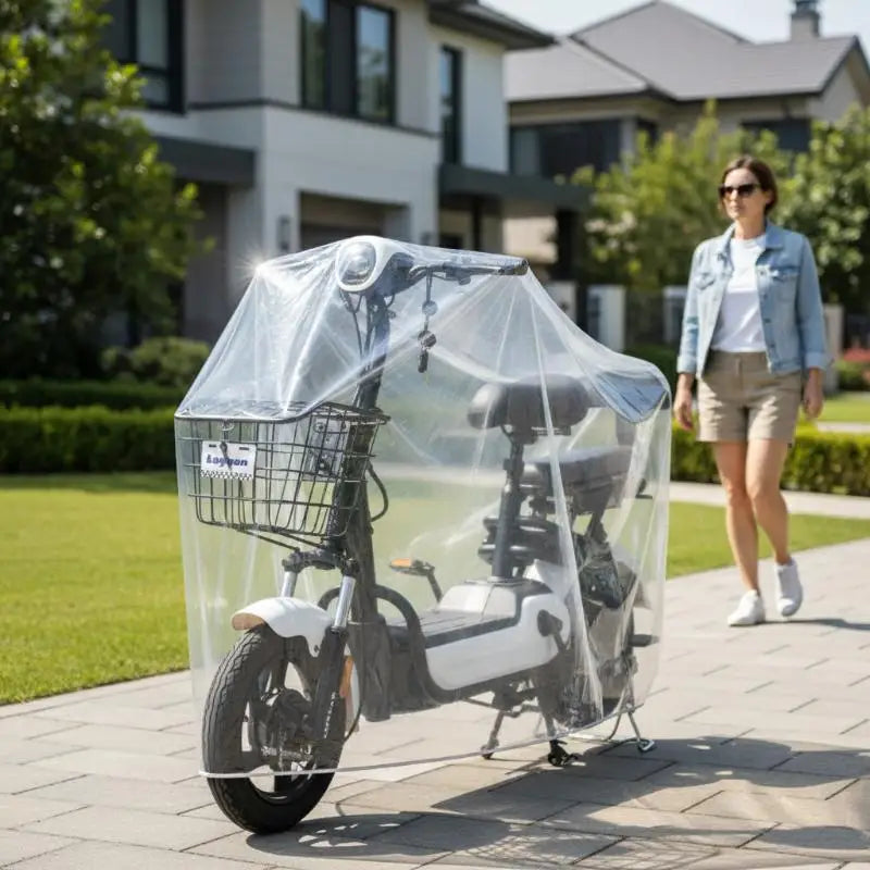 Transparent Motorbike Cover – Waterproof & Dustproof All-Weather Motorcycle Cover Axl