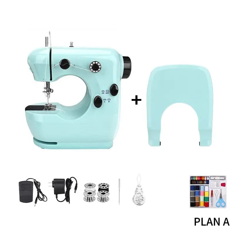 Portable Mini Electric Sewing Machine for Beginners – DIY Mini Sewing Machine Axl I