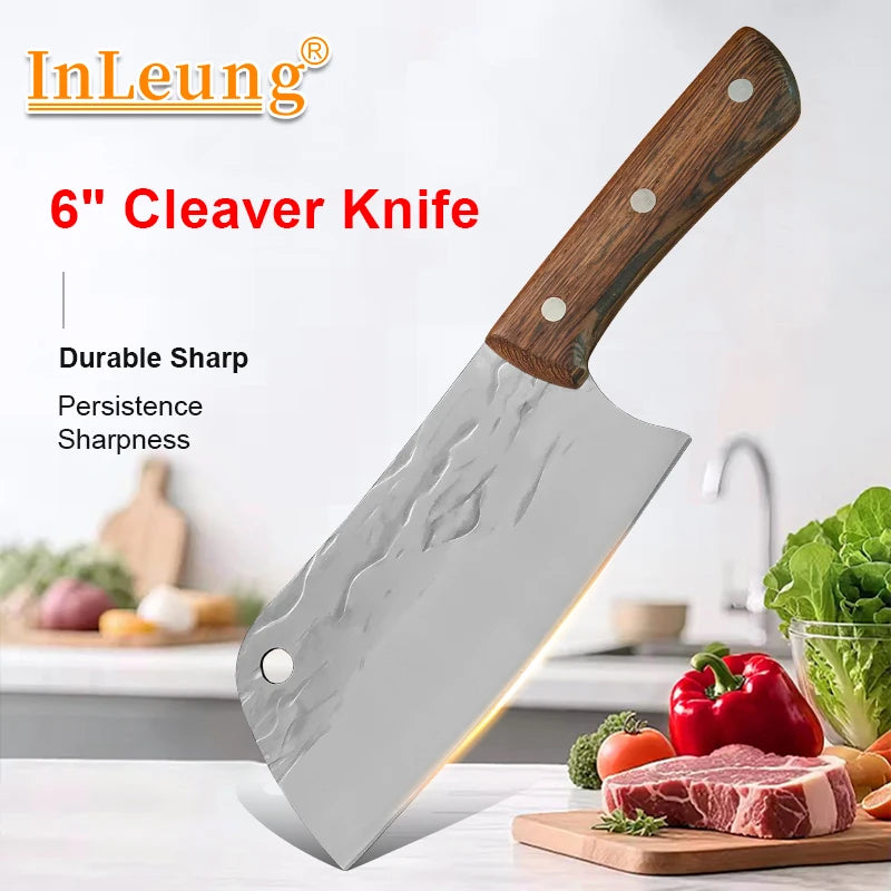 InLeung Forged Stainless Steel Meat Cleaver & Chef Knife Meat Cleaver Knife Axl