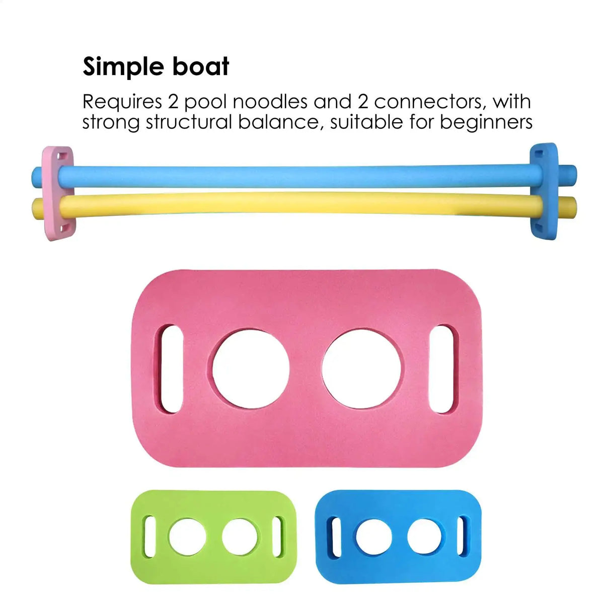 Swim Noodle Connectors 3-Pack – EVA Foam Pool Noodle Clips Pool Noodle Connector Axl
