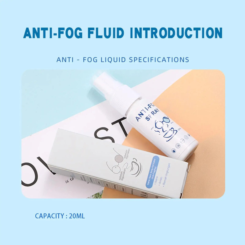 Anti-Fog Spray for Glasses, Windshield & Mirrors – 20ml Anti-Fog Lens Spray Axl