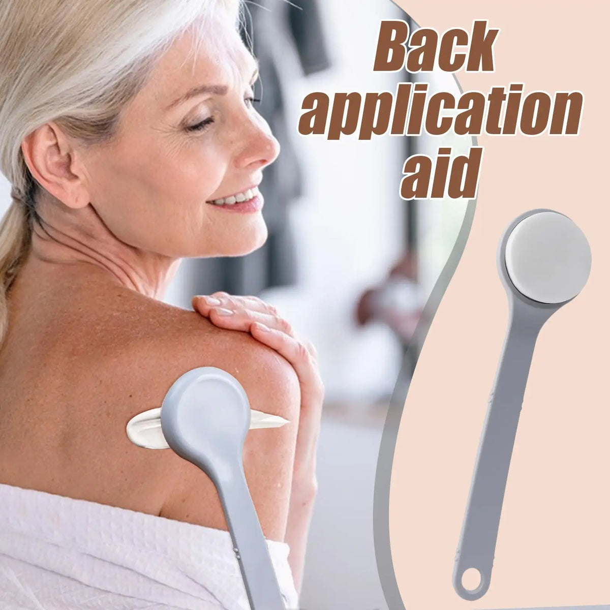 Long Handle Back Lotion Applicator – Sunscreen & Moisturizer Back Lotion Applicator Axl