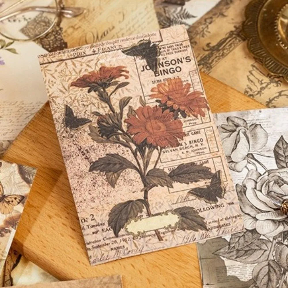 Vintage Hardcover Notebook 192 Pages Flower Butterfly Foil Journal Hardcover Notebook Axl