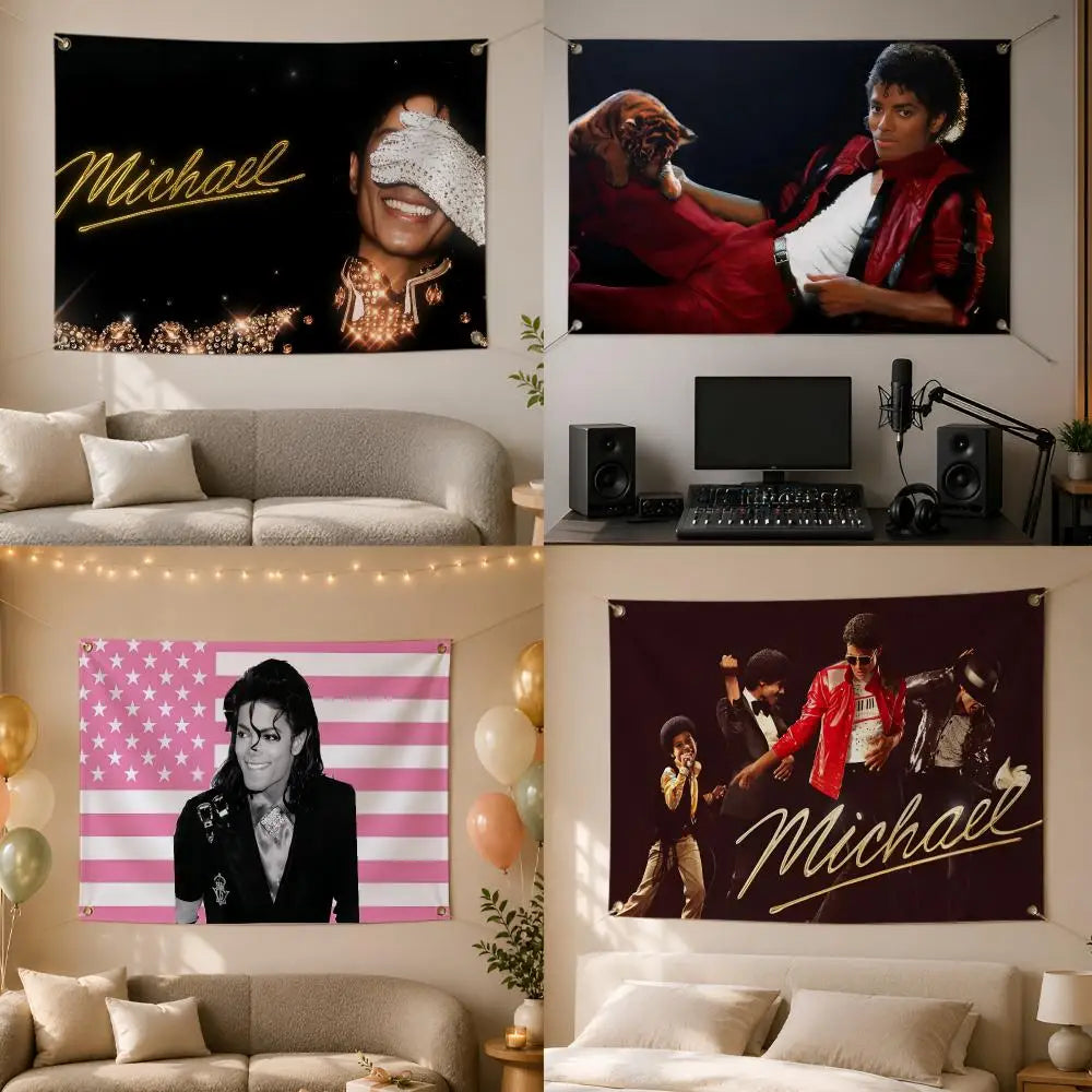 Michael Jackson Wall Flag Banner – Fan Décor Indoor & Outdoor Wall Flag Banner Axl