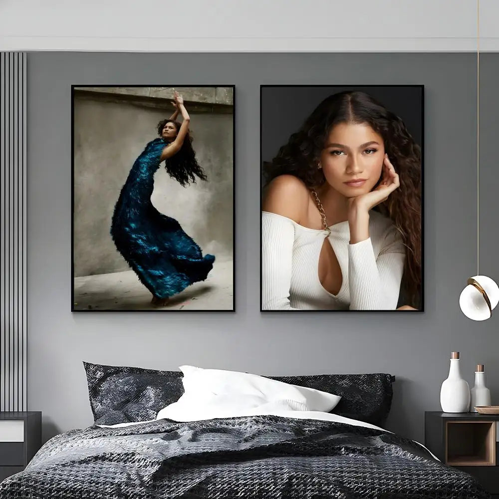 Zendaya HD Art Poster – Waterproof Sticky Wall Decor Wall Art Poster Axl
