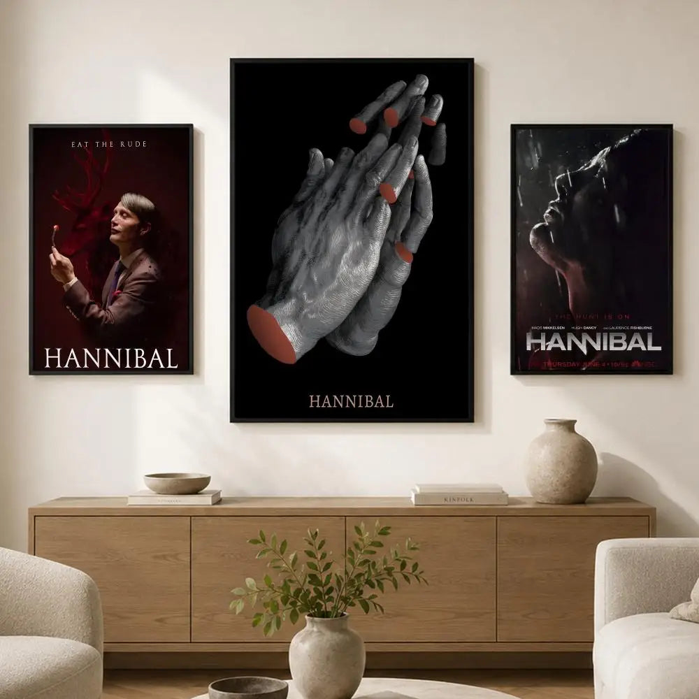 Hannibal TV Show Poster – Waterproof PVC Peel-and-Stick Wall Art Wall Art Poster Axl