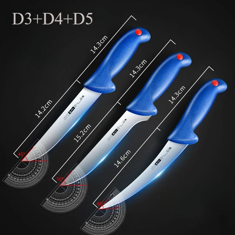 Stainless Steel Boneless Knife Set – 1–4 Pc Chef & Butcher Kitchen Knife Set Axl 3pcs A