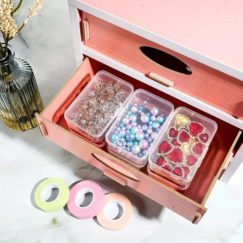 3-Pack Clear Plastic Storage Boxes – Beads, Jewelry & Crafts Plastic Storage Box Axl 3pcs