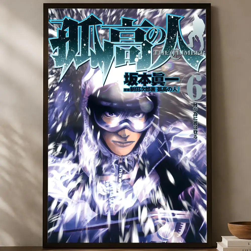 The Climber Manga Poster – Self-Stick HD Waterproof Wall Art Wall Art Poster Axl White02 30X40cmNoframe
