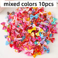 10-Pack Cute Puppy Bow Hair Accessories for Dogs & Cats Pet Grooming Bows Axl mixed colors 10pcs