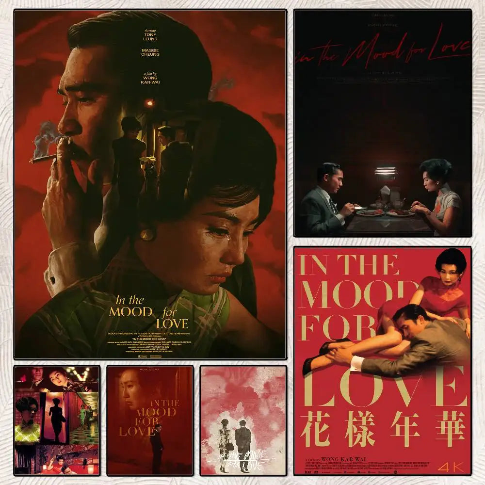 In the Mood for Love HD Movie Poster – Waterproof Self-Adhesive Movie Wall Poster Axl