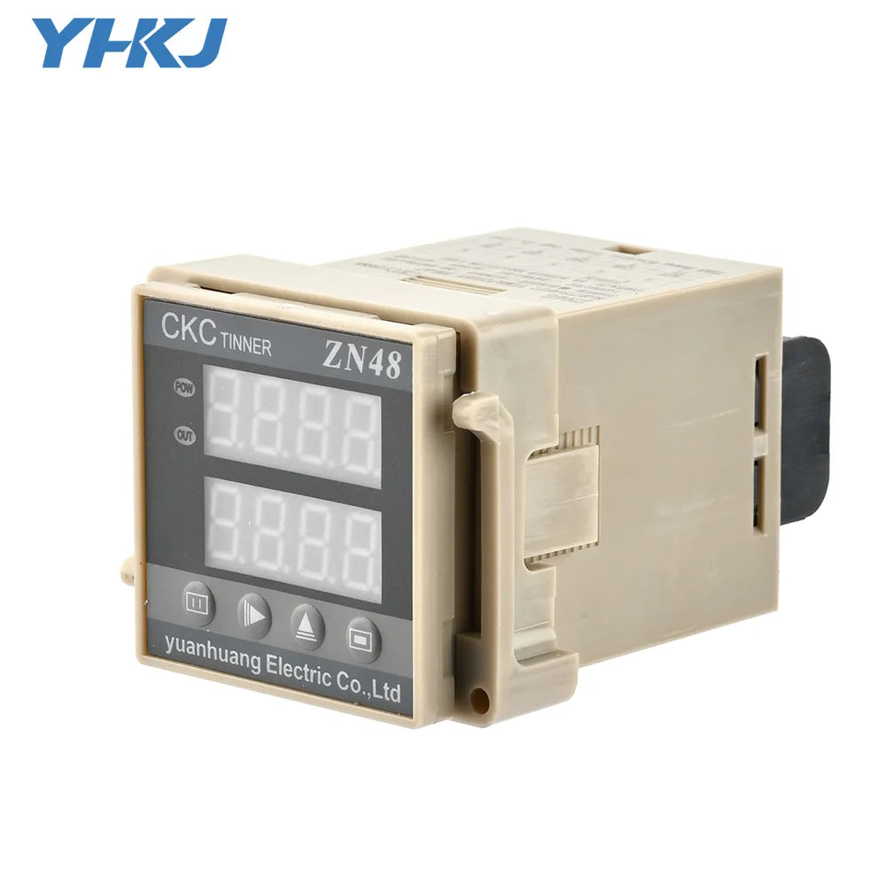 ZN48 Digital Time Relay Counter 220VAC 380VAC 24VDC | CKCTINNER Digital Timer Relay Axl