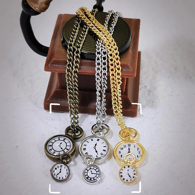 1/12 Dollhouse Miniature Vintage Pocket Watch Accessory Dollhouse Accessory Axl