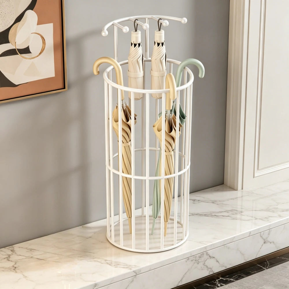 Iron Umbrella Stand – Large Capacity Arc Rack for Entryway Umbrella Stand Axl