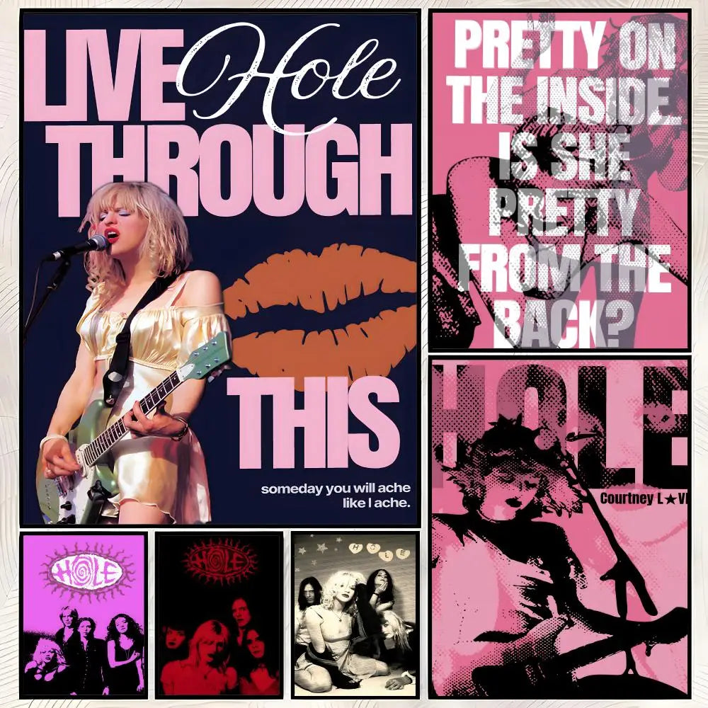 Band H-Hole Self-Stick HD PVC Wall Art Poster – Waterproof Decor Wall Art Poster Axl