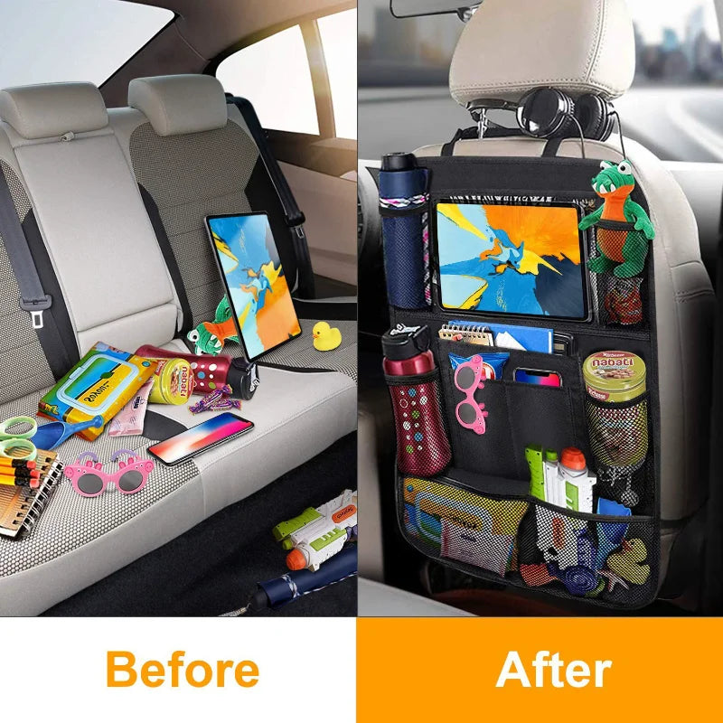 Car Backseat Organizer with Tablet Holder & Storage Pockets Car Seat Organizer Axl