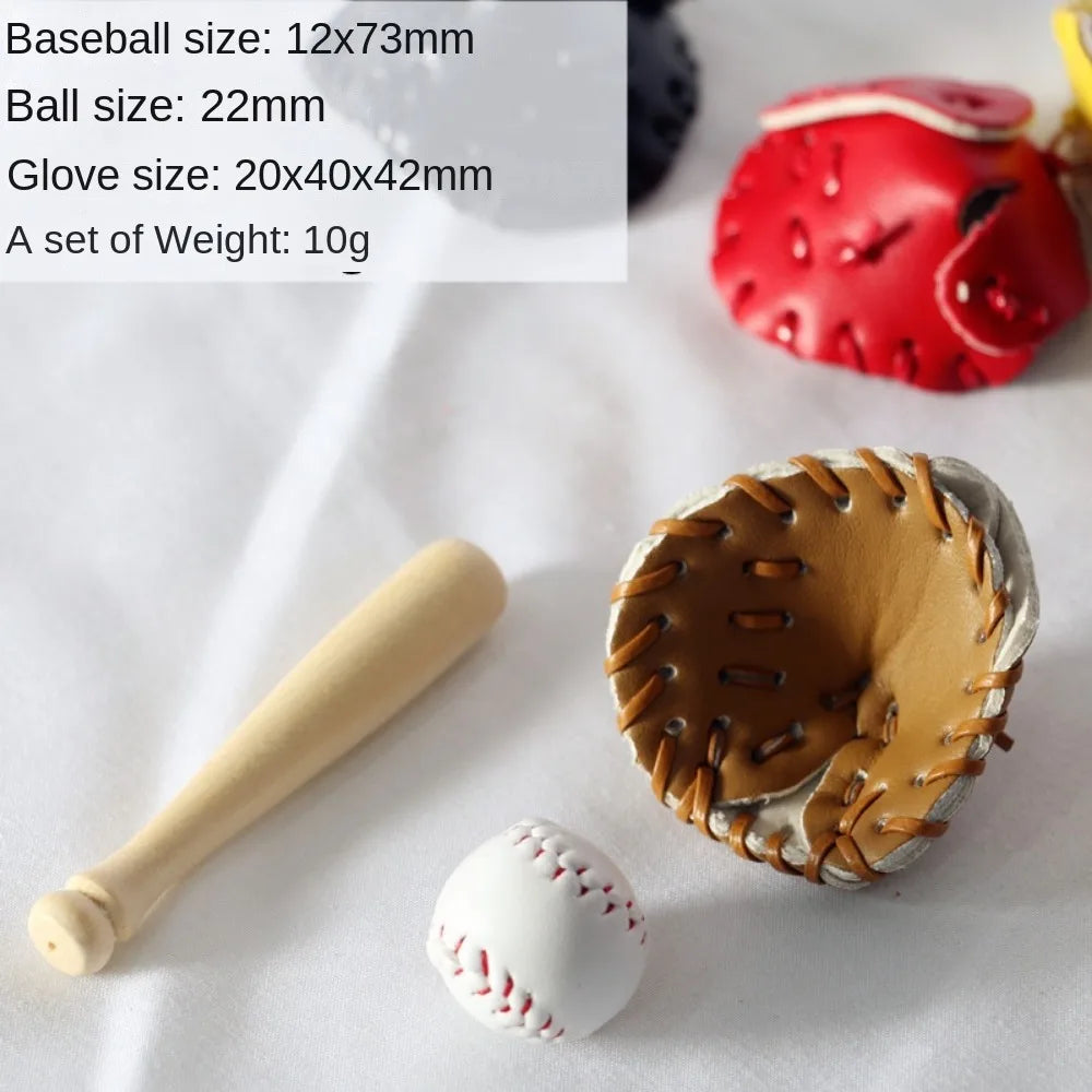 1/6 & 1/12 Miniature Baseball Kit – DIY Dollhouse Accessories Dollhouse Accessories Axl