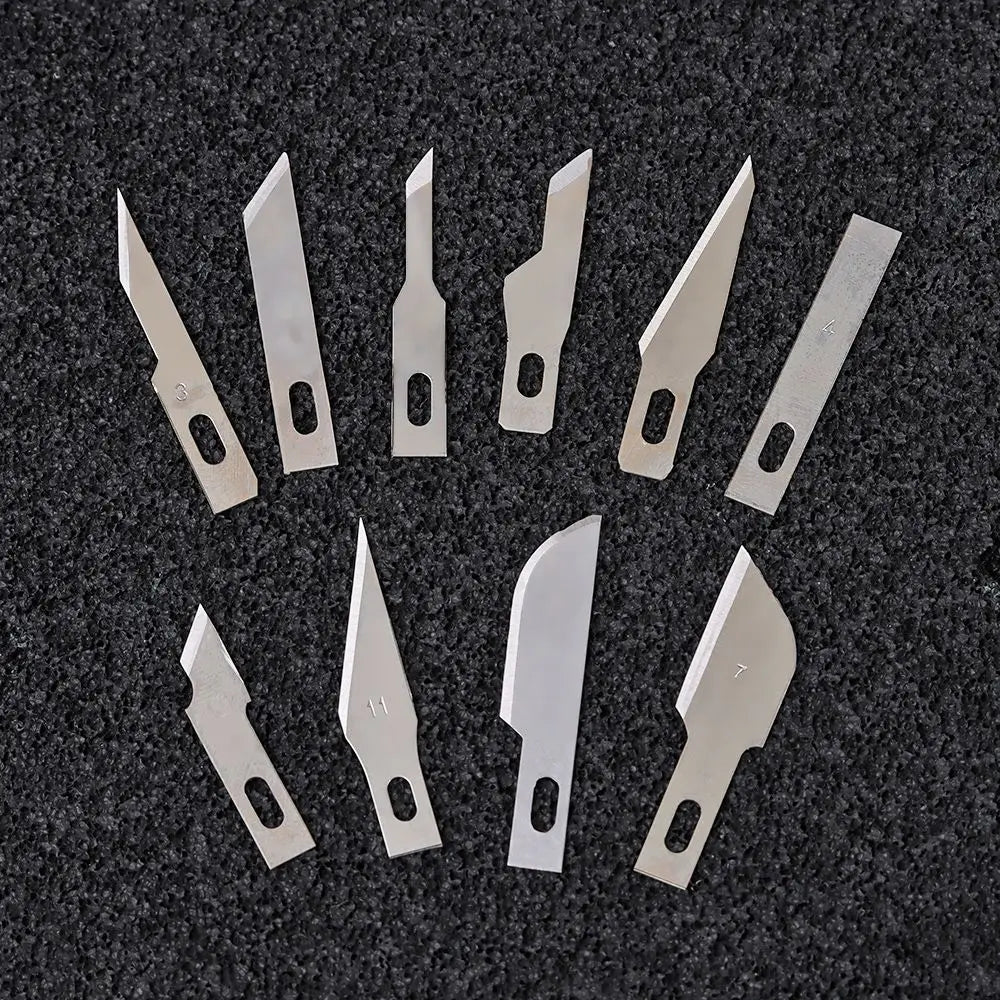 5-Piece Metal Craft Knife Set – 17 Stainless Steel Blade Styles Craft Knife Set Axl