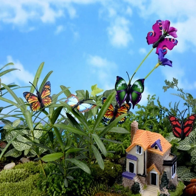 Colorful Butterfly Garden Stakes – Whimsical Yard & Pot Decor Garden Butterfly Stakes Axl