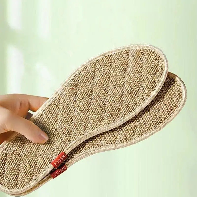 Artemisia Argyi Cotton Linen Insoles – Breathable Odor Resistant Breathable Shoe Insoles Axl 41 A