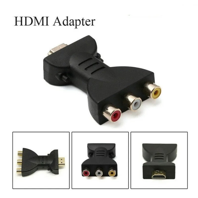 RCA AV to HDMI Adapter Converter – 1080P HD Video & Audio HDMI AV Adapter Axl