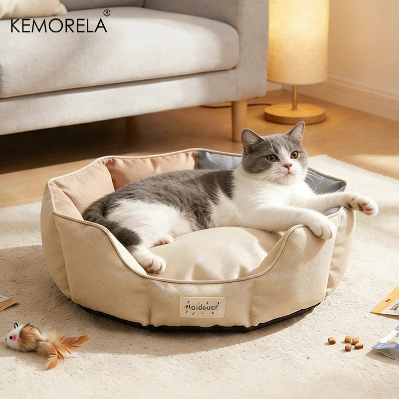 KEMORELA All-Season Cat & Dog Sofa Bed | Non-Slip Washable Pet Sofa Bed Axl