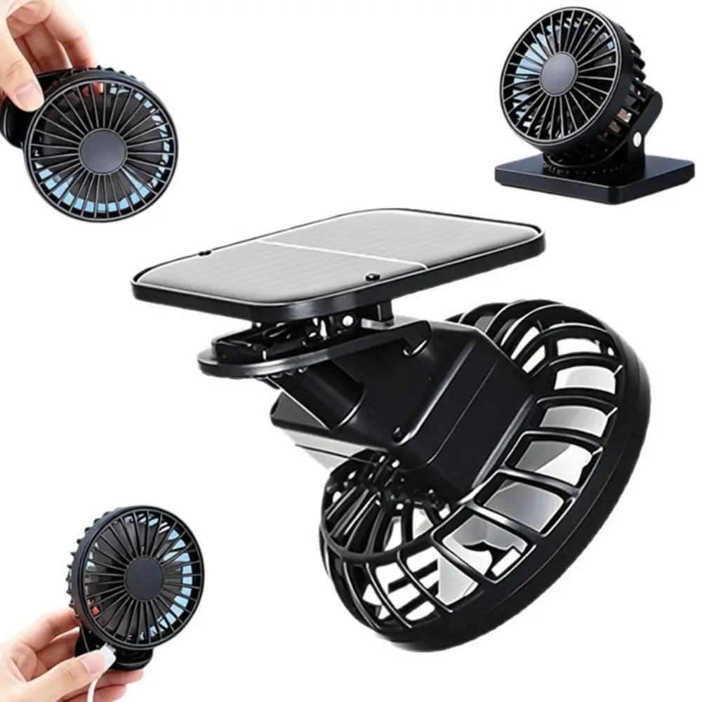 Solar Powered Mini Hat Fan – Portable Handheld Cooling Fan Portable Cooling Fan Axl