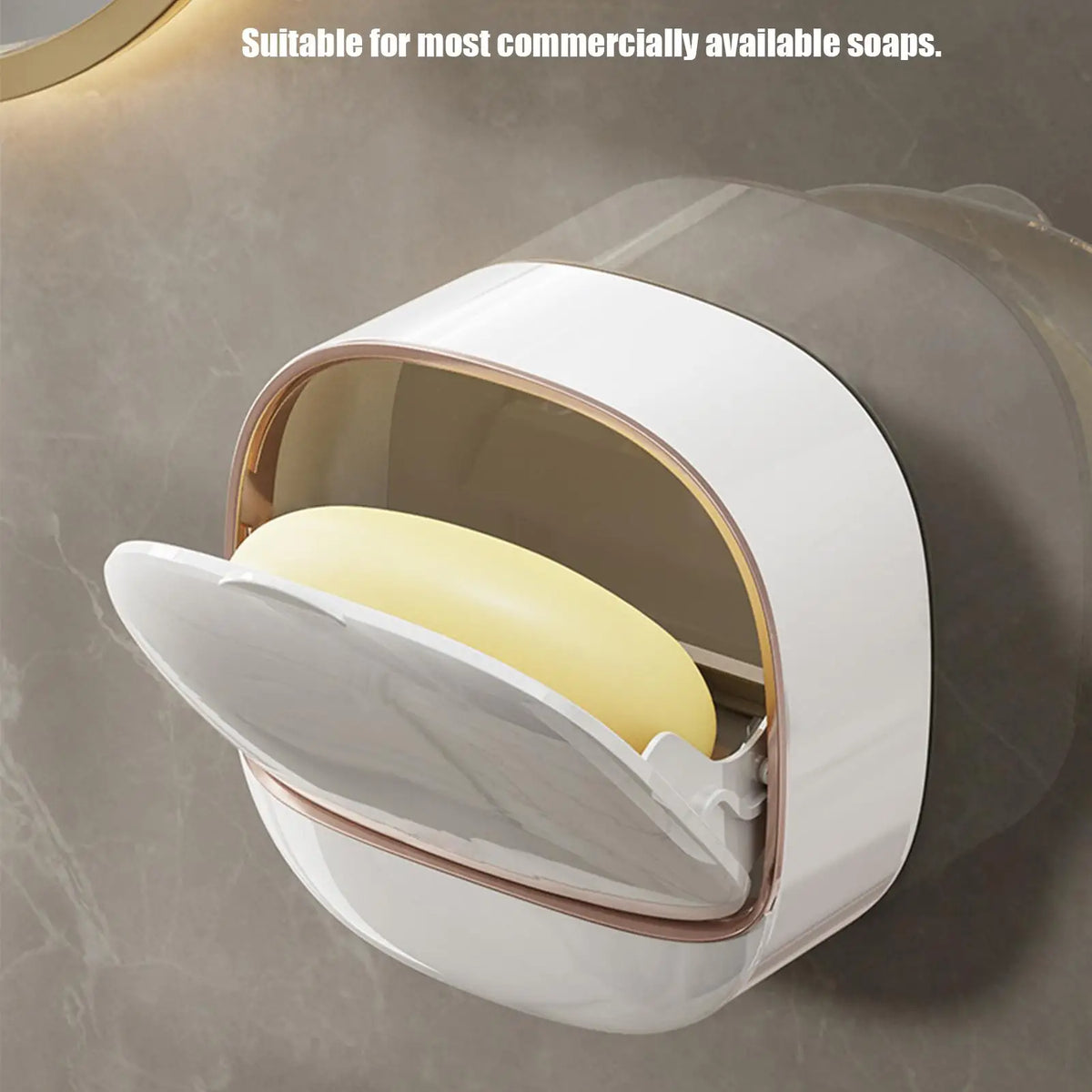 Wall-Mounted Soap Dish with Drainage – Non-Slip Shower Holder Soap Dish Holder Axl