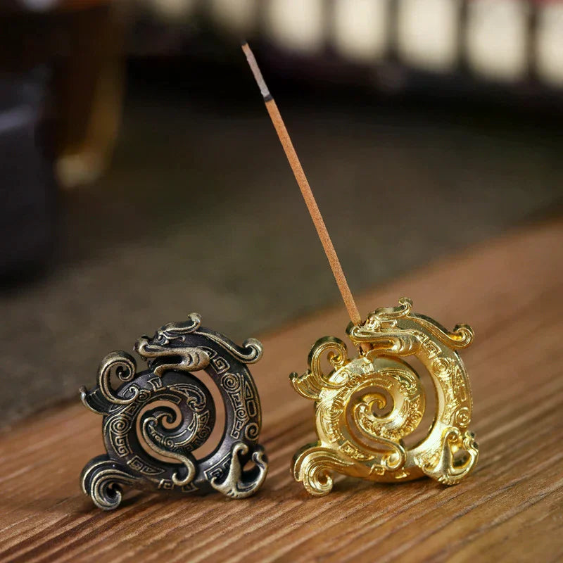 Dragon Turtle Incense Stick Holder – Alloy Lotus Burner Decor Incense Burner Axl