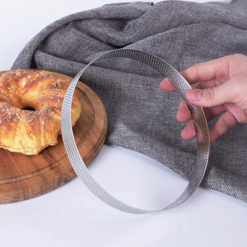 Stainless Steel Tart Ring Mold – Mousse & Pastry Circle Cutter Baking Mold Ring Axl