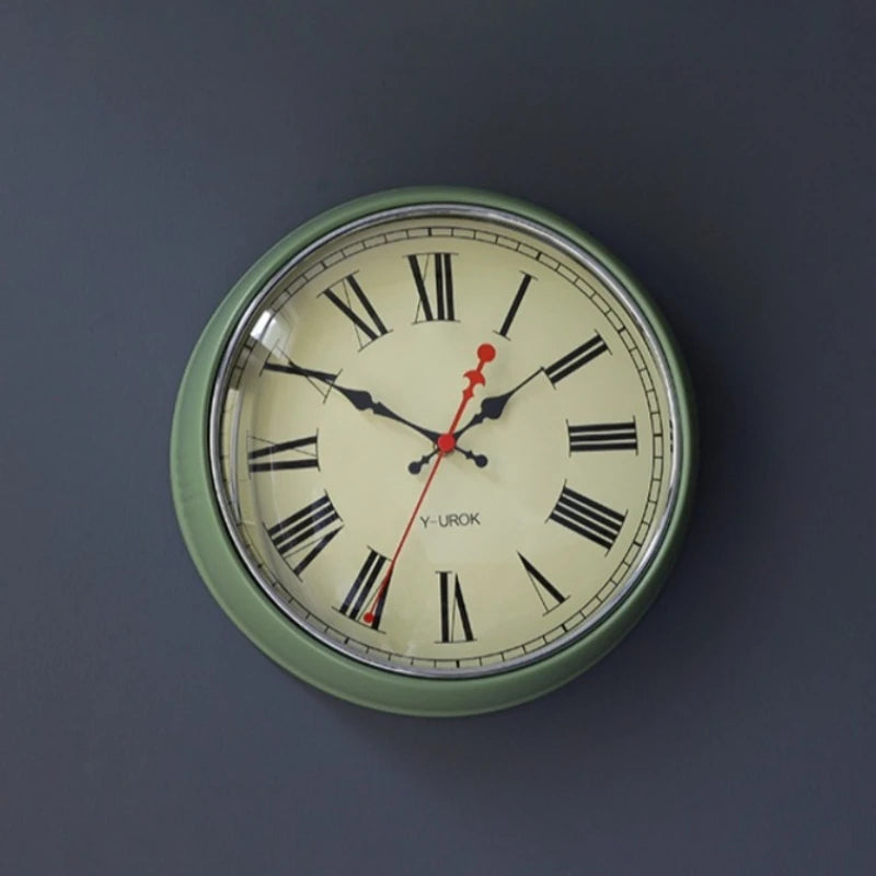 Vintage Shabby Chic Large Wall Clock – Silent Retro Home Decor Decorative Wall Clock Axl