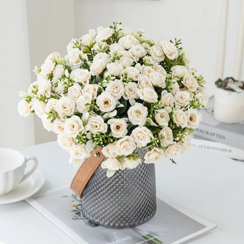 Silk Rose Artificial Flowers – Wedding, Wreath & Home Decor Artificial Silk Flowers Axl