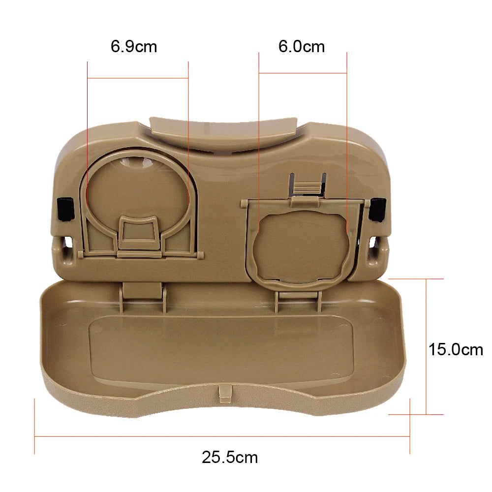 Car Back Seat Folding Tray Table & Cup Holder Desk Car Seat Tray Axl