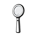 Rechargeable Handheld Magnifying Glass with LED Light Illuminated Magnifier Axl black