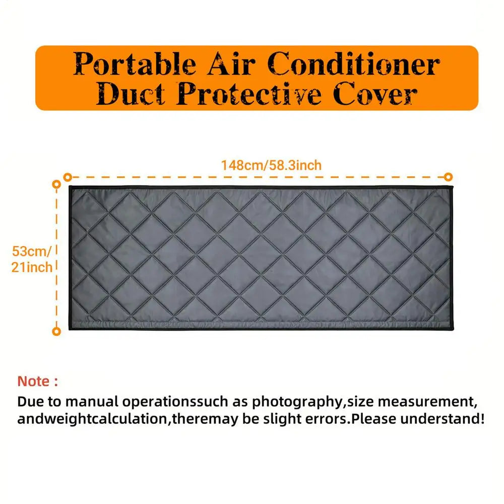 Portable AC Hose Insulation Sleeve – Washable Oxford Cover AC Hose Insulation Sleeve Axl Dark Grey