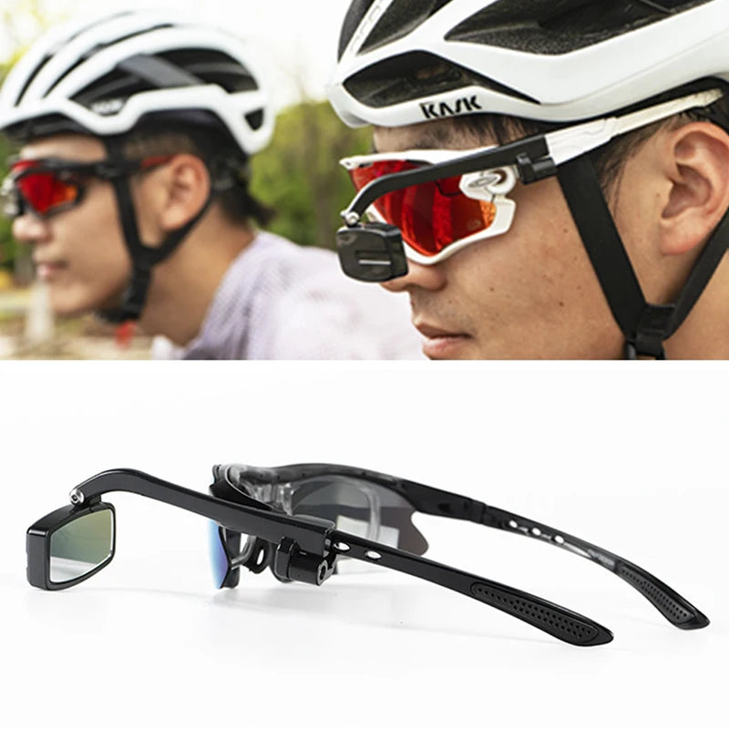 360° Cycling Rearview Mirror – Glasses & Helmet Mount Cycling Rearview Mirror Axl