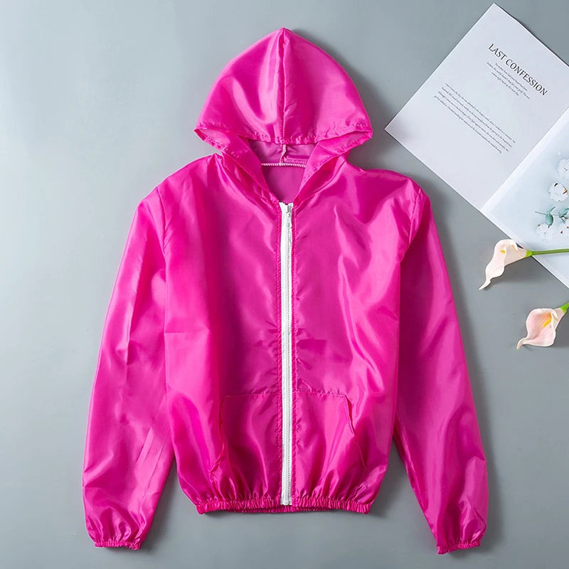 Women's Anti-UV Sun Protection Jacket – Quick Dry Windbreaker Sun Protection Jacket Axl Rose red S