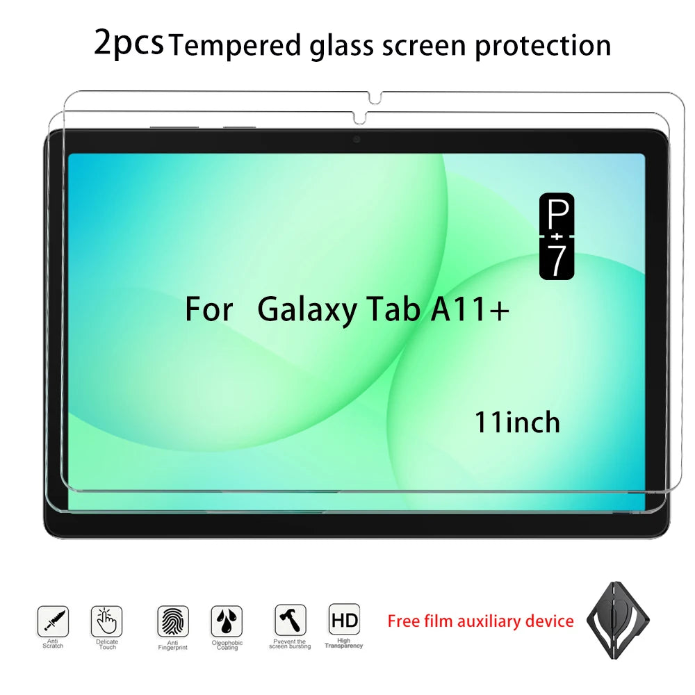 Samsung Galaxy Tab A9 Plus A11 Plus Tempered Glass – 2-Pack Tablet Screen Protector Axl FOR A11plus 11inch