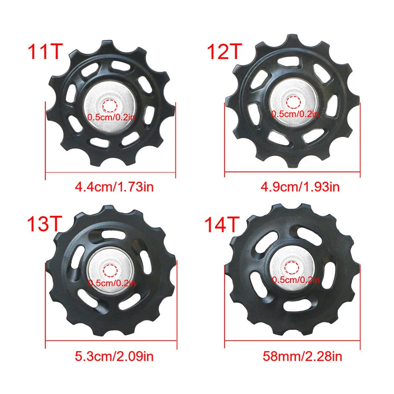 Bike Rear Derailleur Jockey Wheel 11T 12T 13T 14T Pulley Derailleur Jockey Wheel Axl