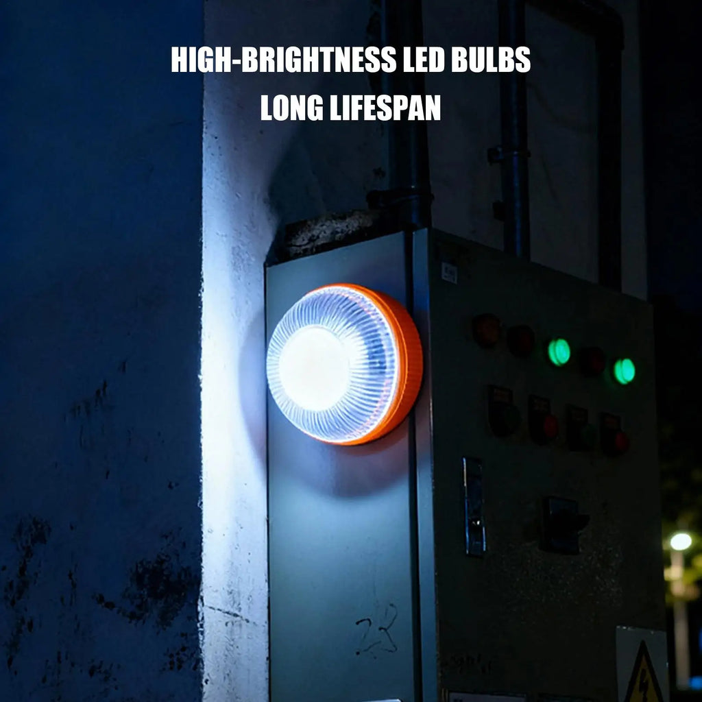 LED Strobe Warning Light Magnetic Base – Car Truck Beacon LED Warning Beacon Axl
