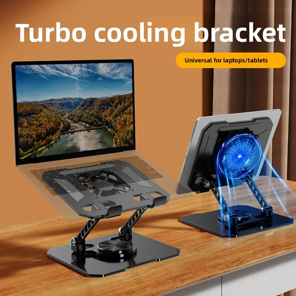 360° Rotatable Tablet Cooling Stand with Built-In Fan Tablet Cooling Stand Axl