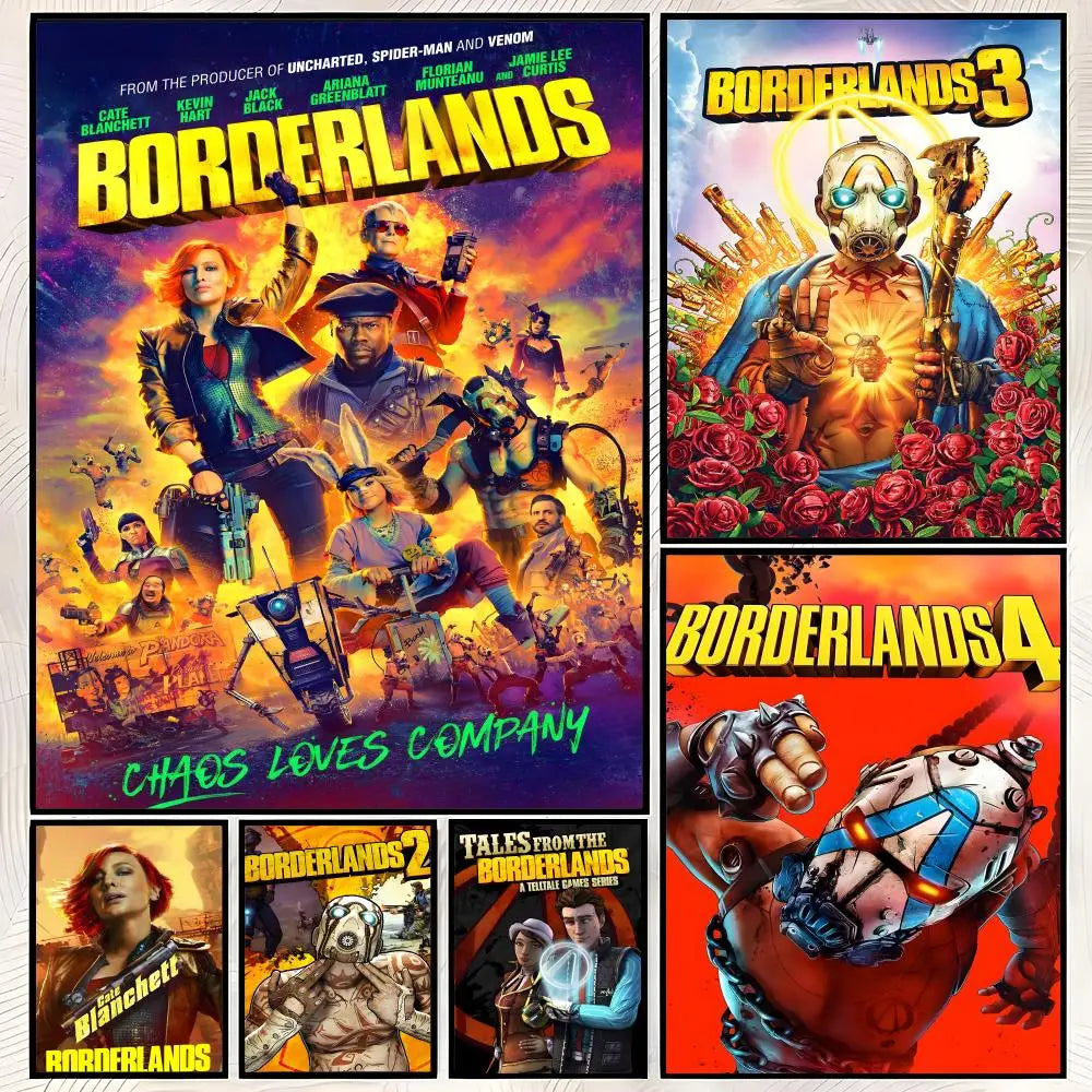 Borderlands HD PVC Self-Stick Wall Art Poster – Waterproof Decor Wall Art Poster Axl