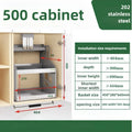 Pull-Down Wall Cabinet Lifting Storage Rack | Kitchen Shelf Cabinet Storage Rack Axl 500 Cabinet Body