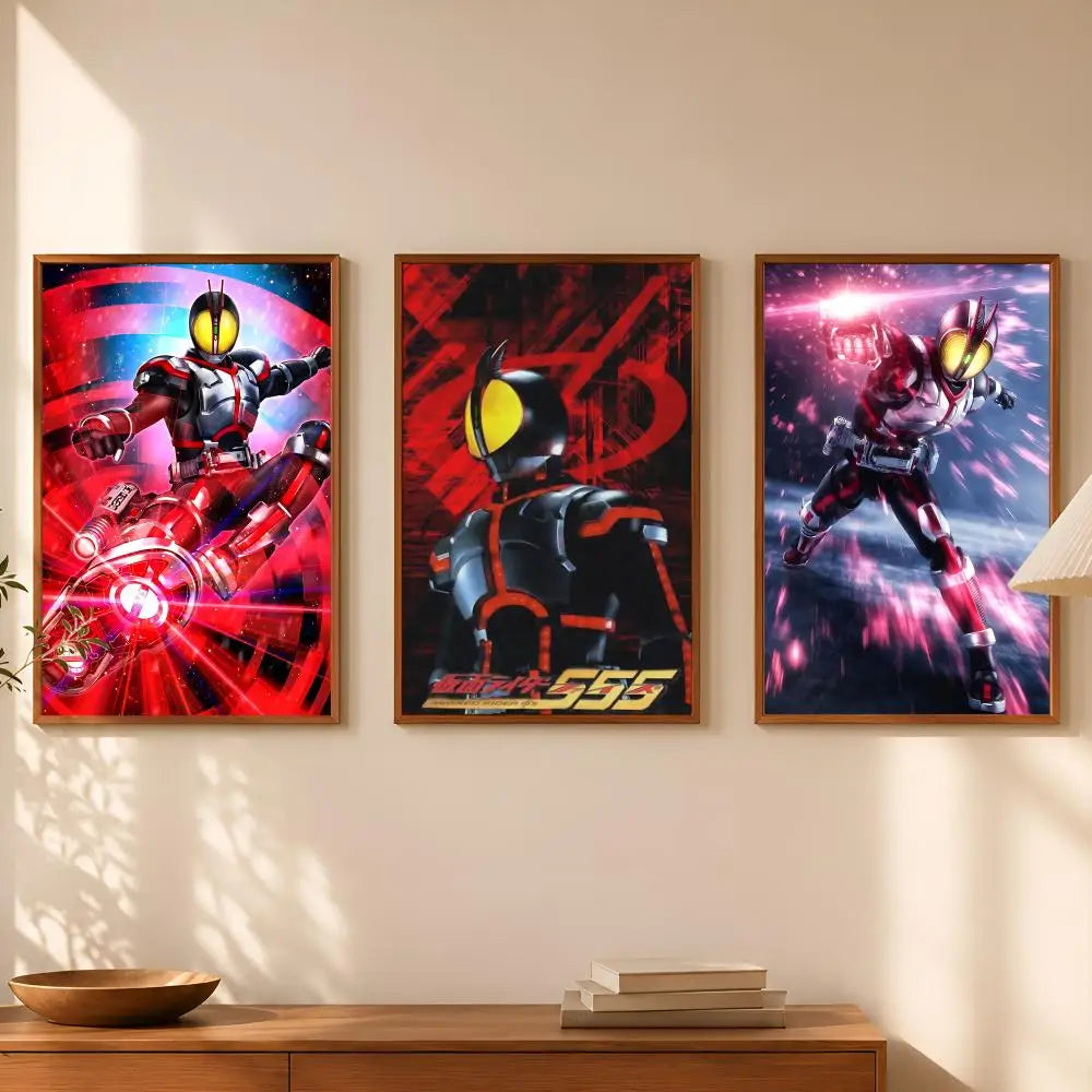 Kamen Rider Faiz 555 HD Self-Stick Wall Art Poster – Waterproof Wall Art Poster Axl